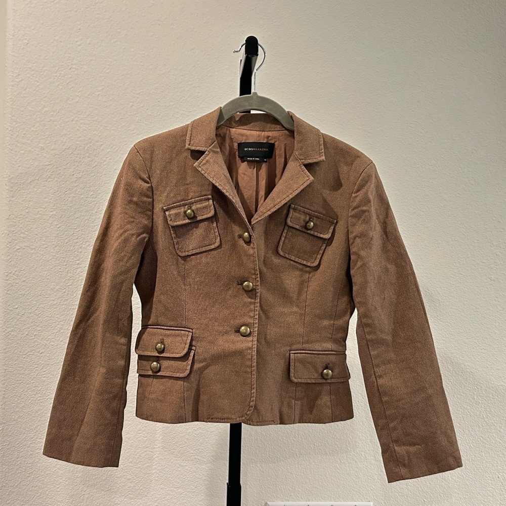 Bcbgmaxazria Tiny Polka Dots Three-Button Pocket … - image 1